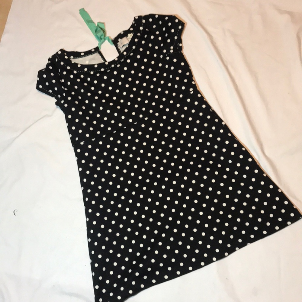 Anthropology postmark polka dot dress